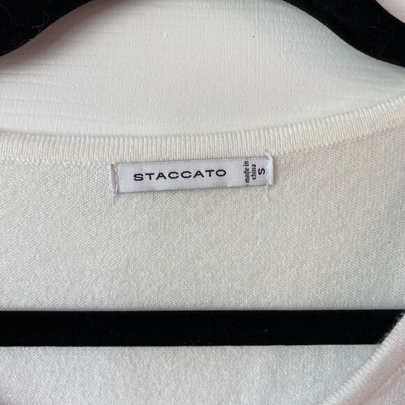 Staccato Women’s Blouse Small Sleeveless Knit Striped Soft Pullover - Picture 2 of 9